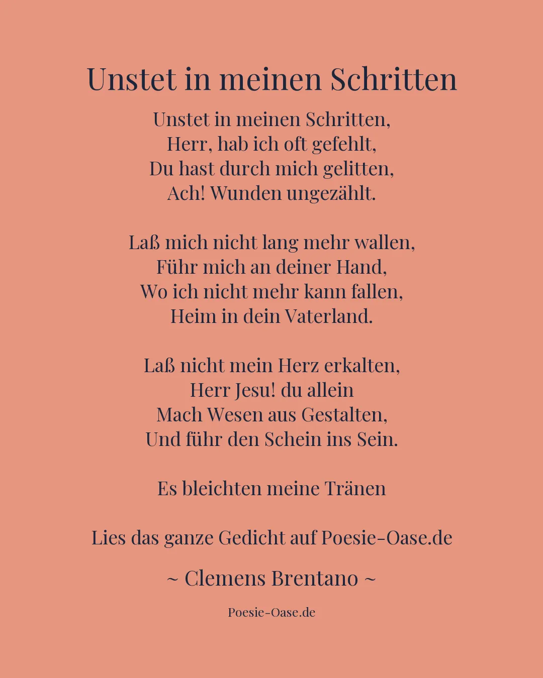 Illustration zu Unstet in meinen Schritten