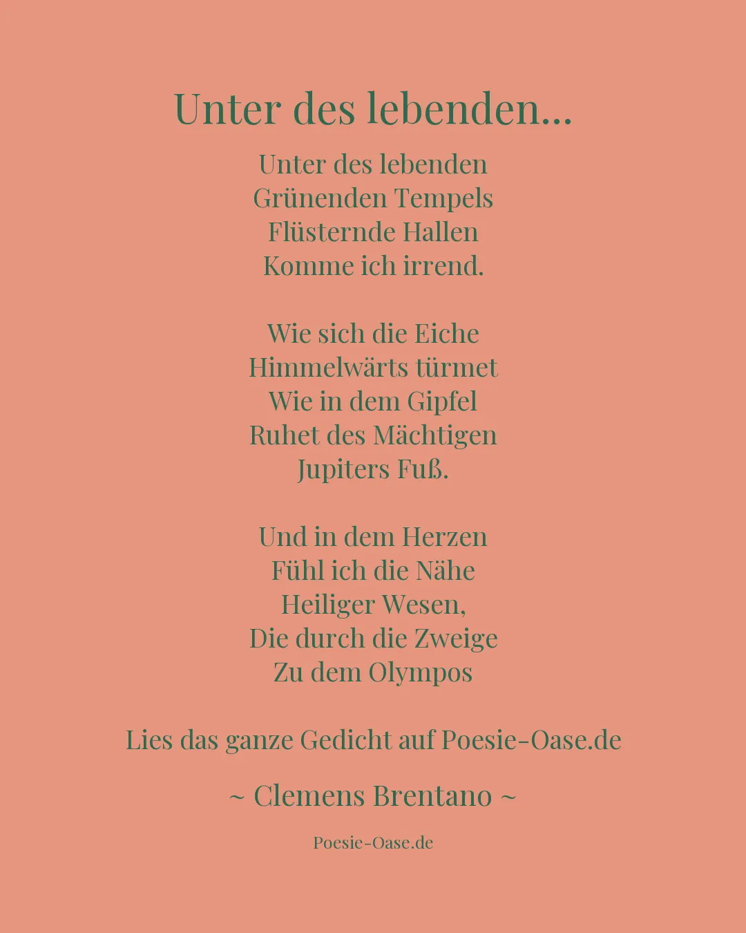 Illustration zu Unter des lebenden...