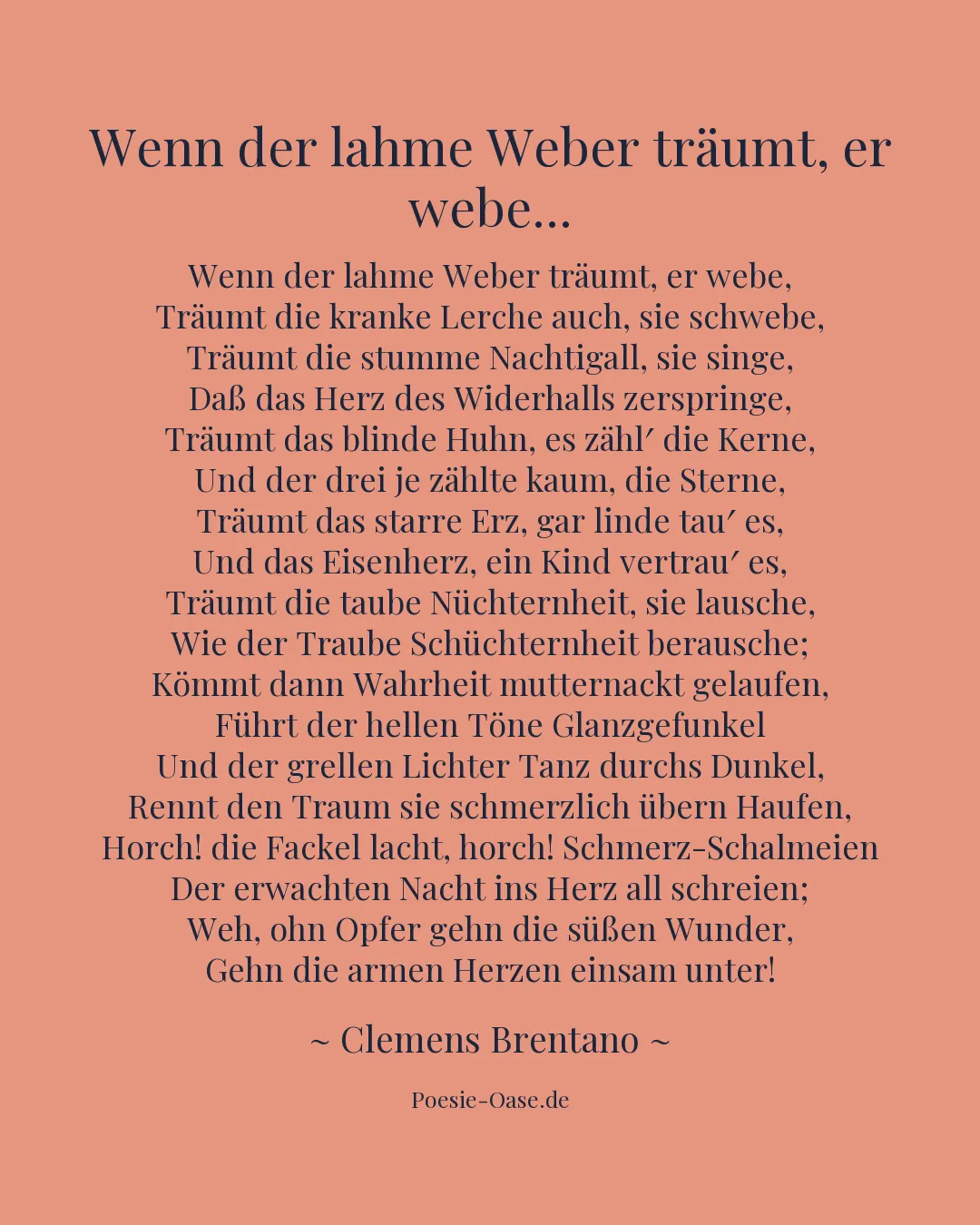 Illustration zu Wenn der lahme Weber träumt, er webe...