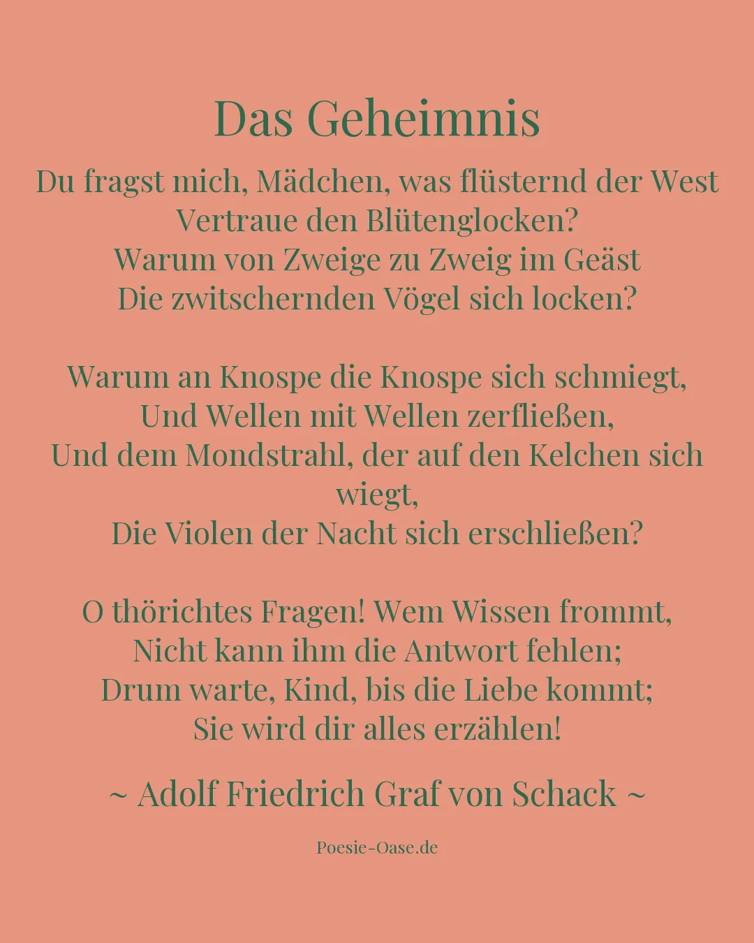 Illustration zu Das Geheimnis