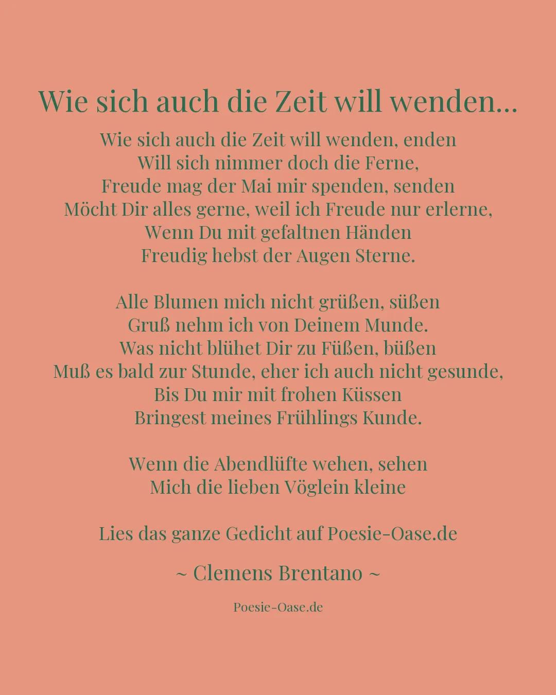 Illustration zu Wie sich auch die Zeit will wenden...