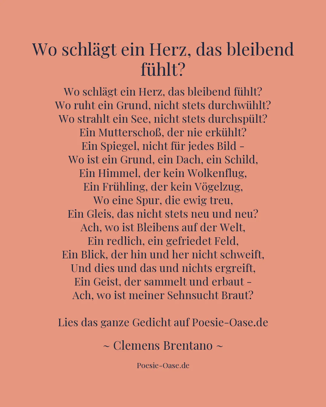 Illustration zu Wo schlägt ein Herz, das bleibend fühlt?