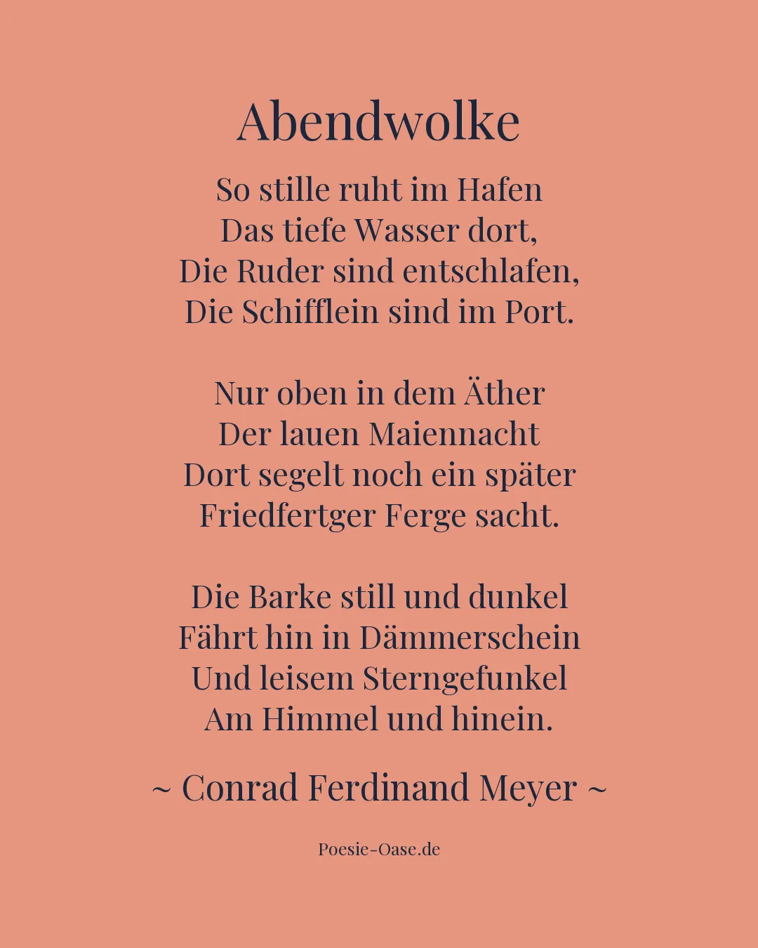Illustration zu Abendwolke