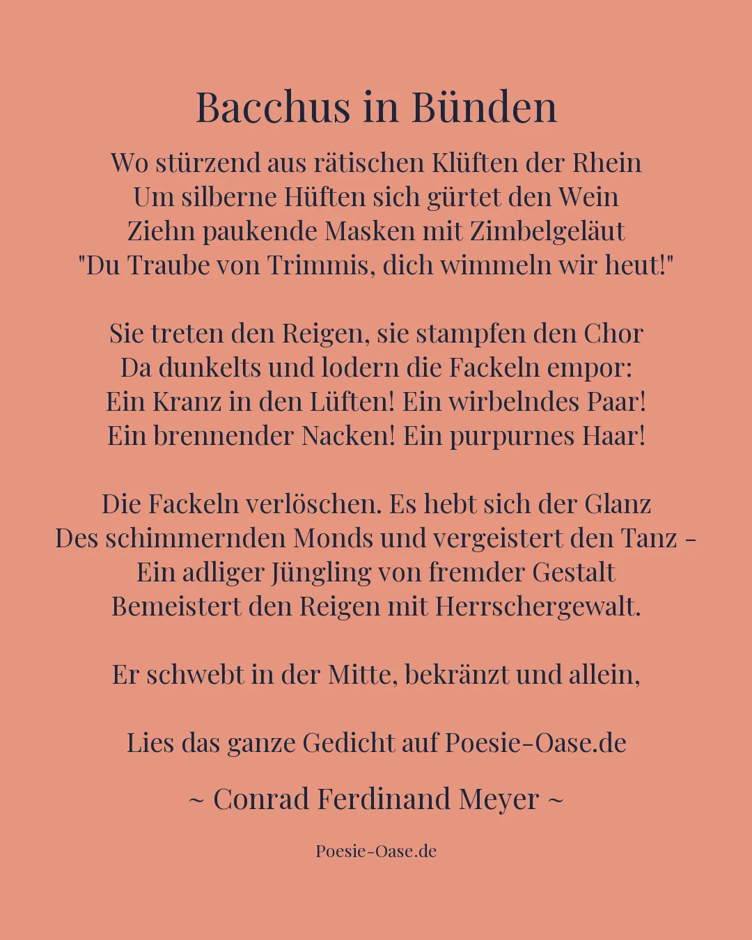 Illustration zu Bacchus in Bünden