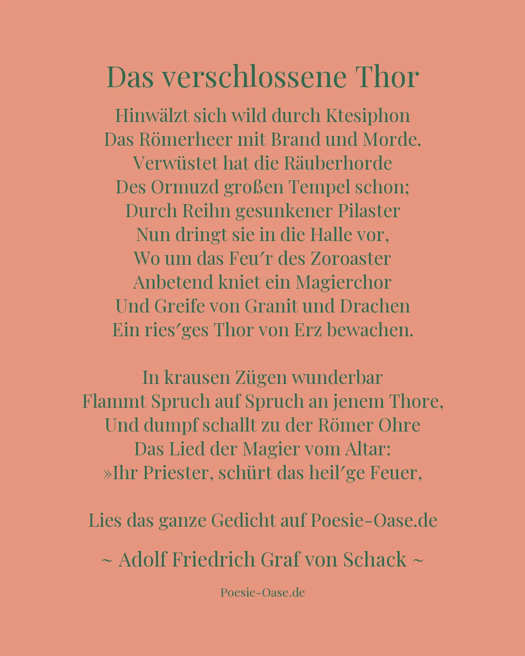 Illustration zu Das verschlossene Thor