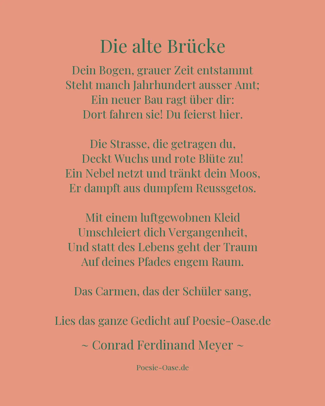 Illustration zu Die alte Brücke