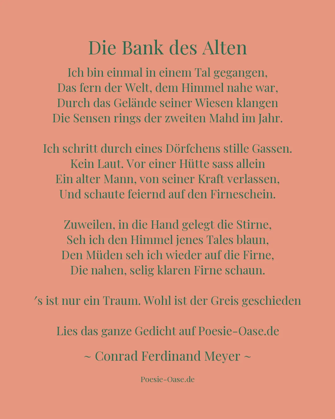 Illustration zu Die Bank des Alten