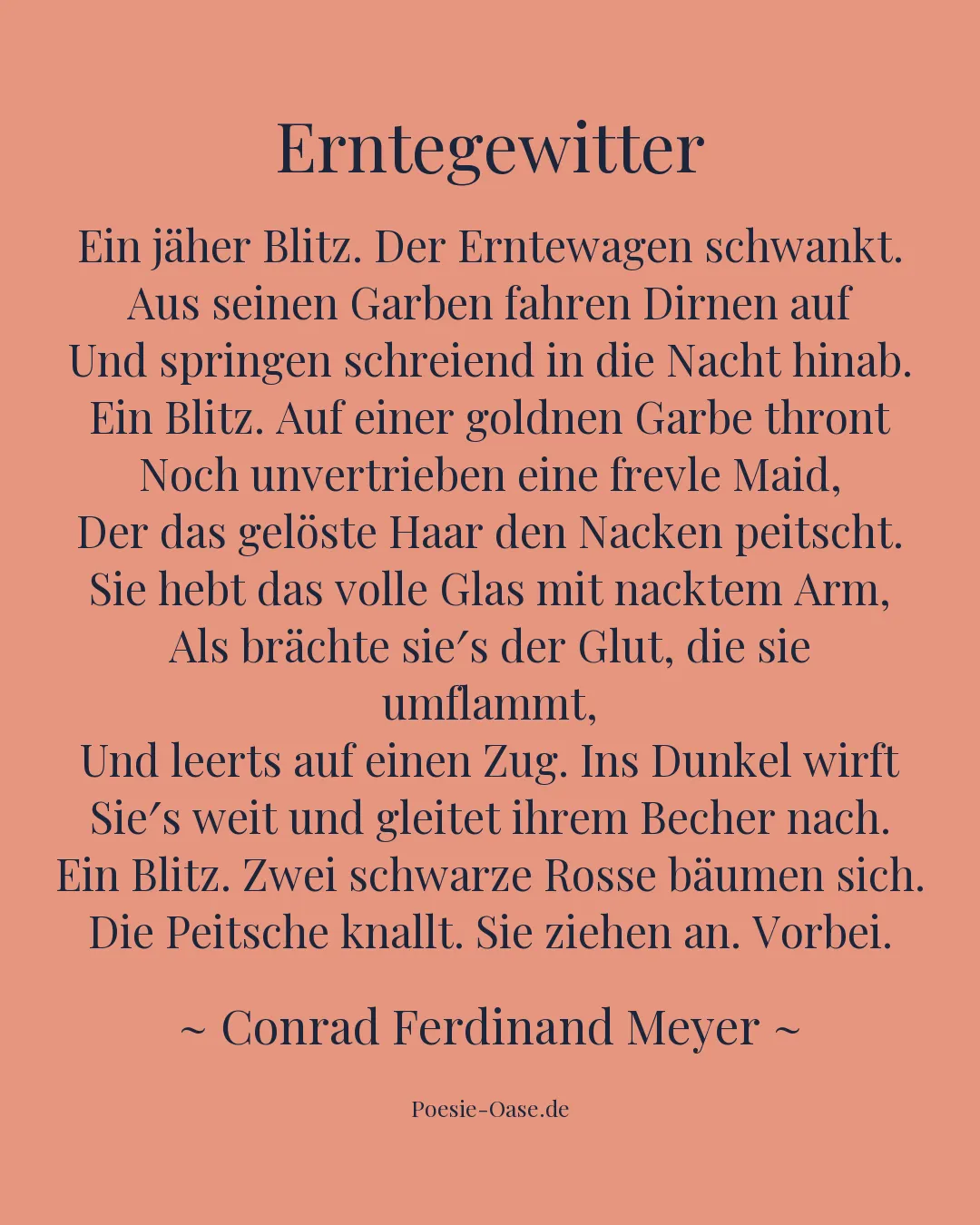Illustration zu Erntegewitter