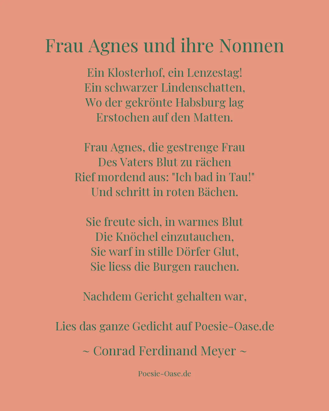 Illustration zu Frau Agnes und ihre Nonnen