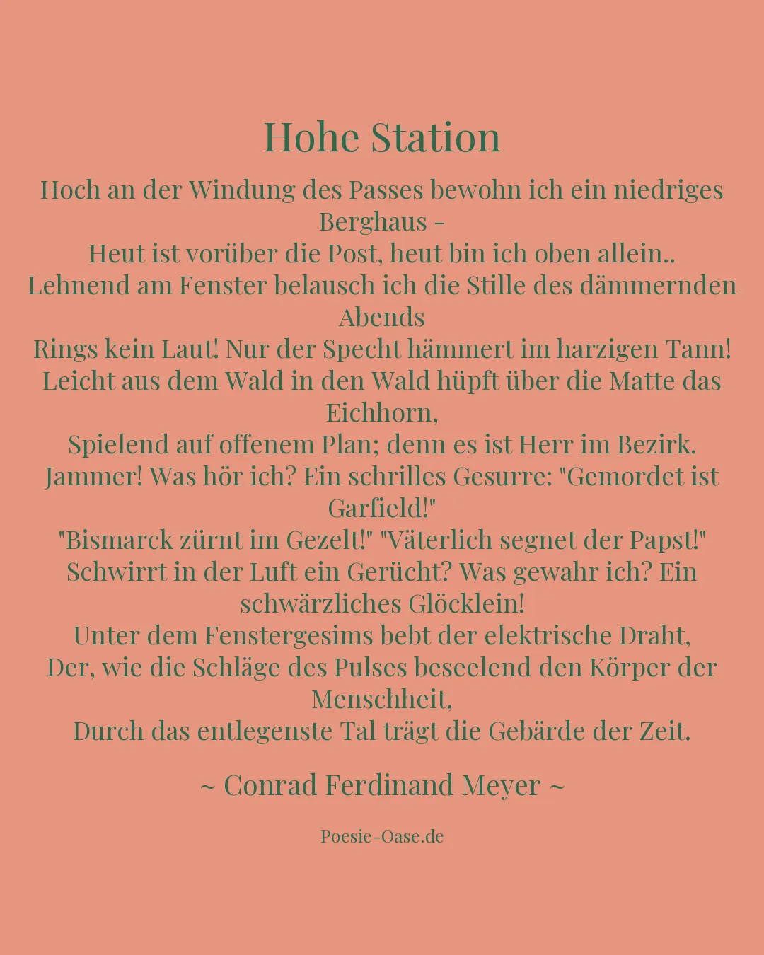 Illustration zu Hohe Station