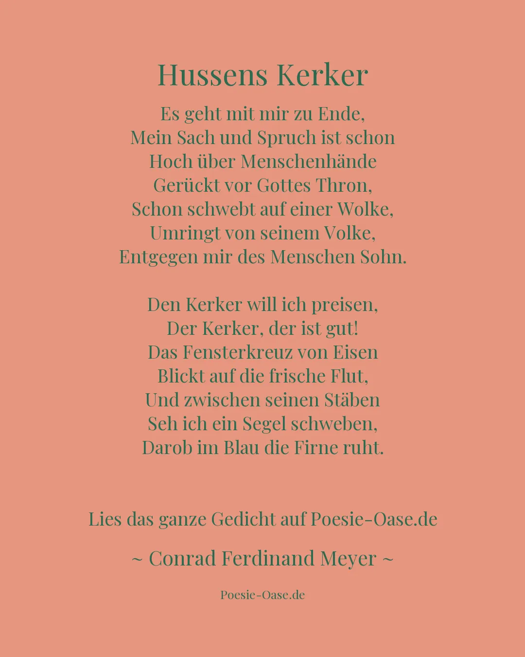 Illustration zu Hussens Kerker