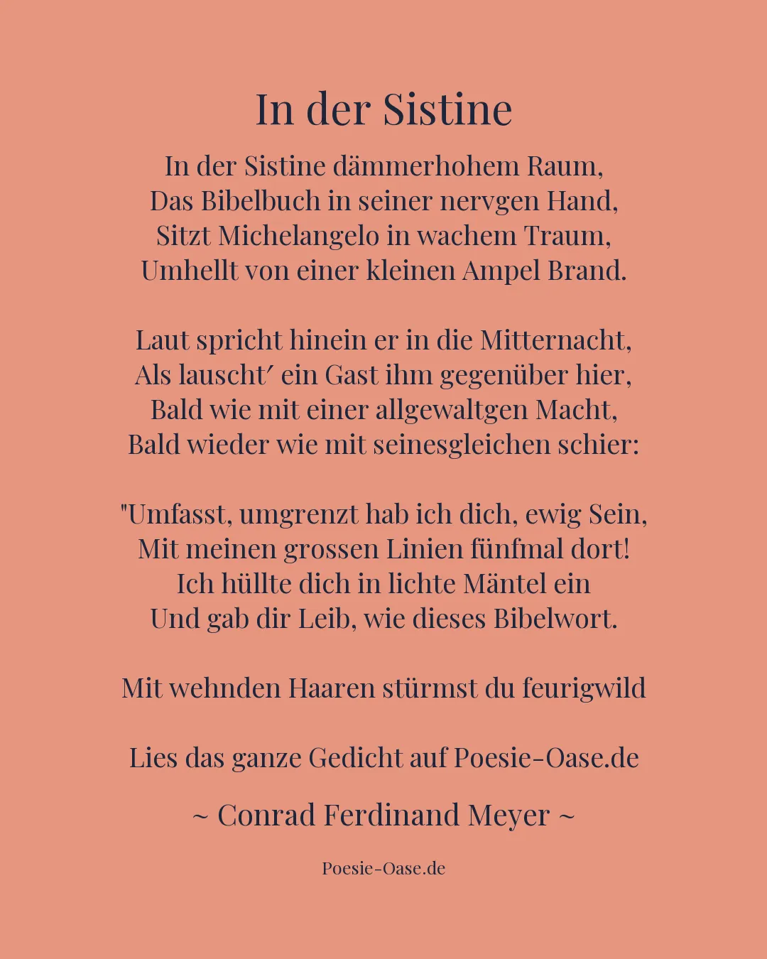 Illustration zu In der Sistine