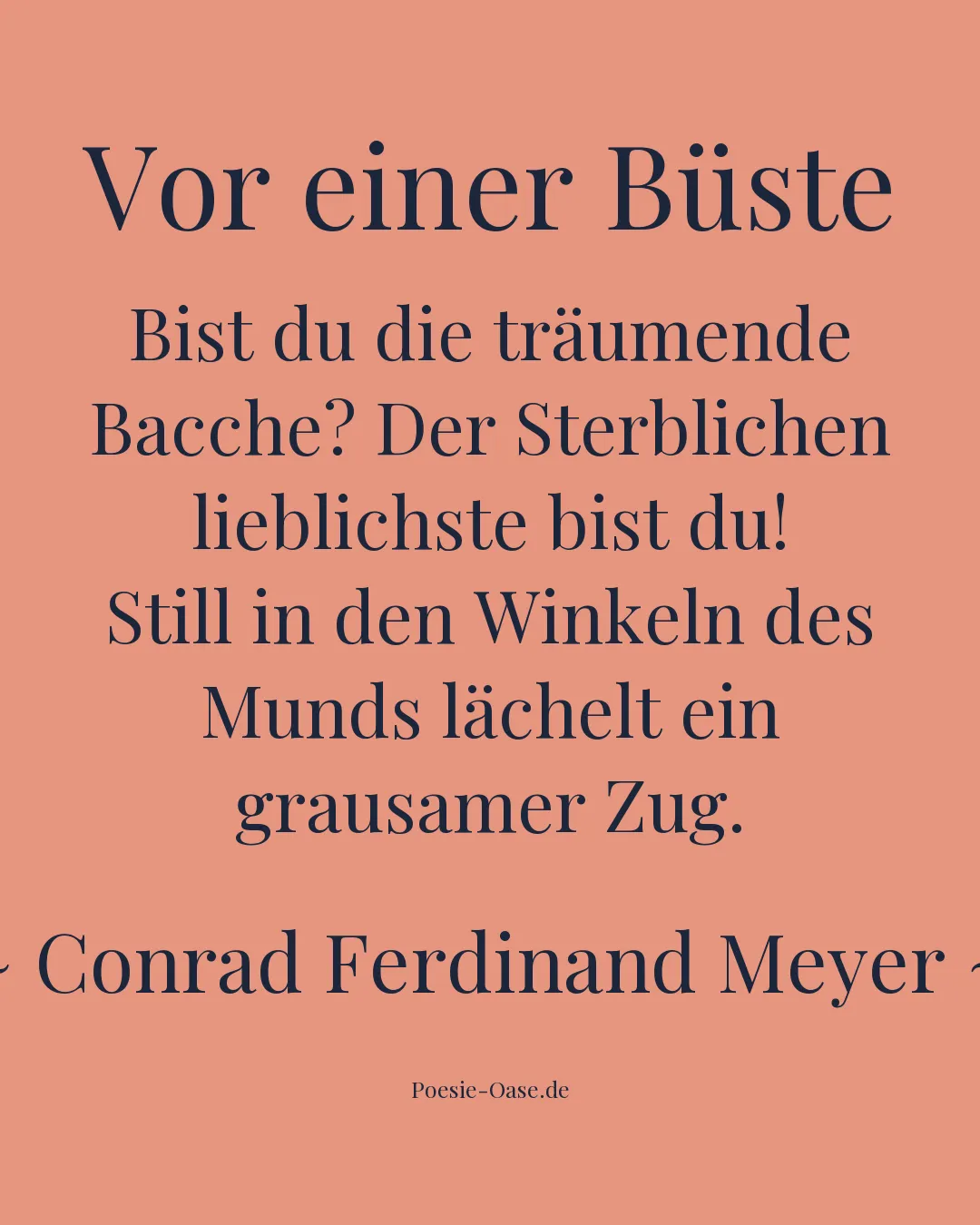 Illustration zu Vor einer Büste