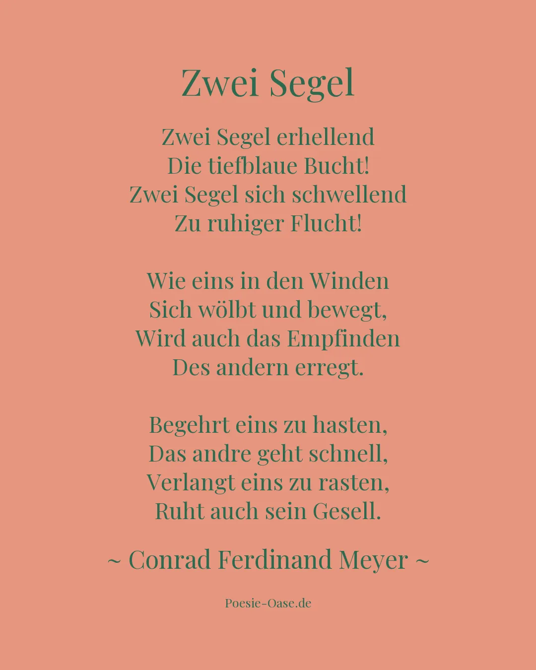 Illustration zu Zwei Segel