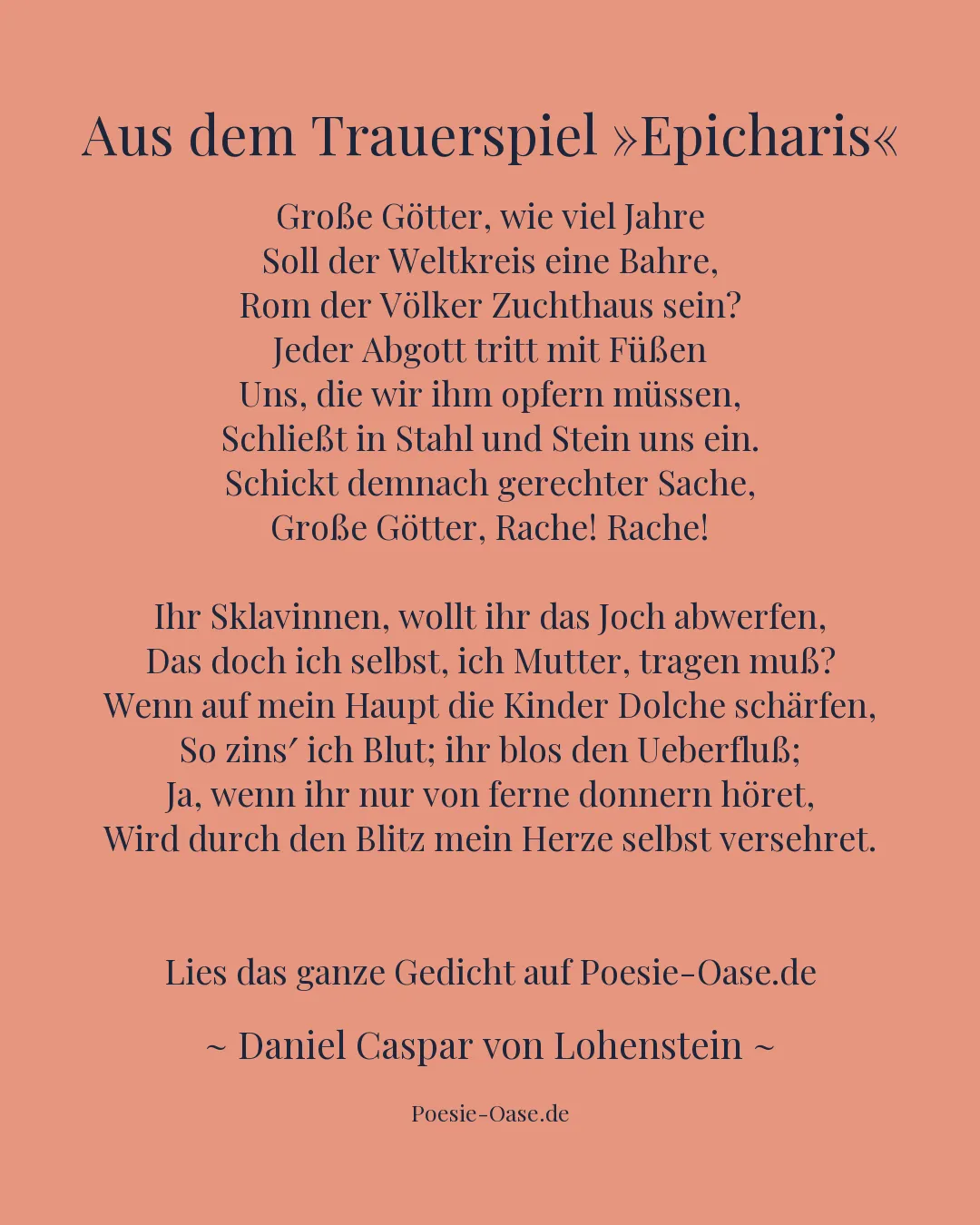Illustration zu Aus dem Trauerspiel »Epicharis«