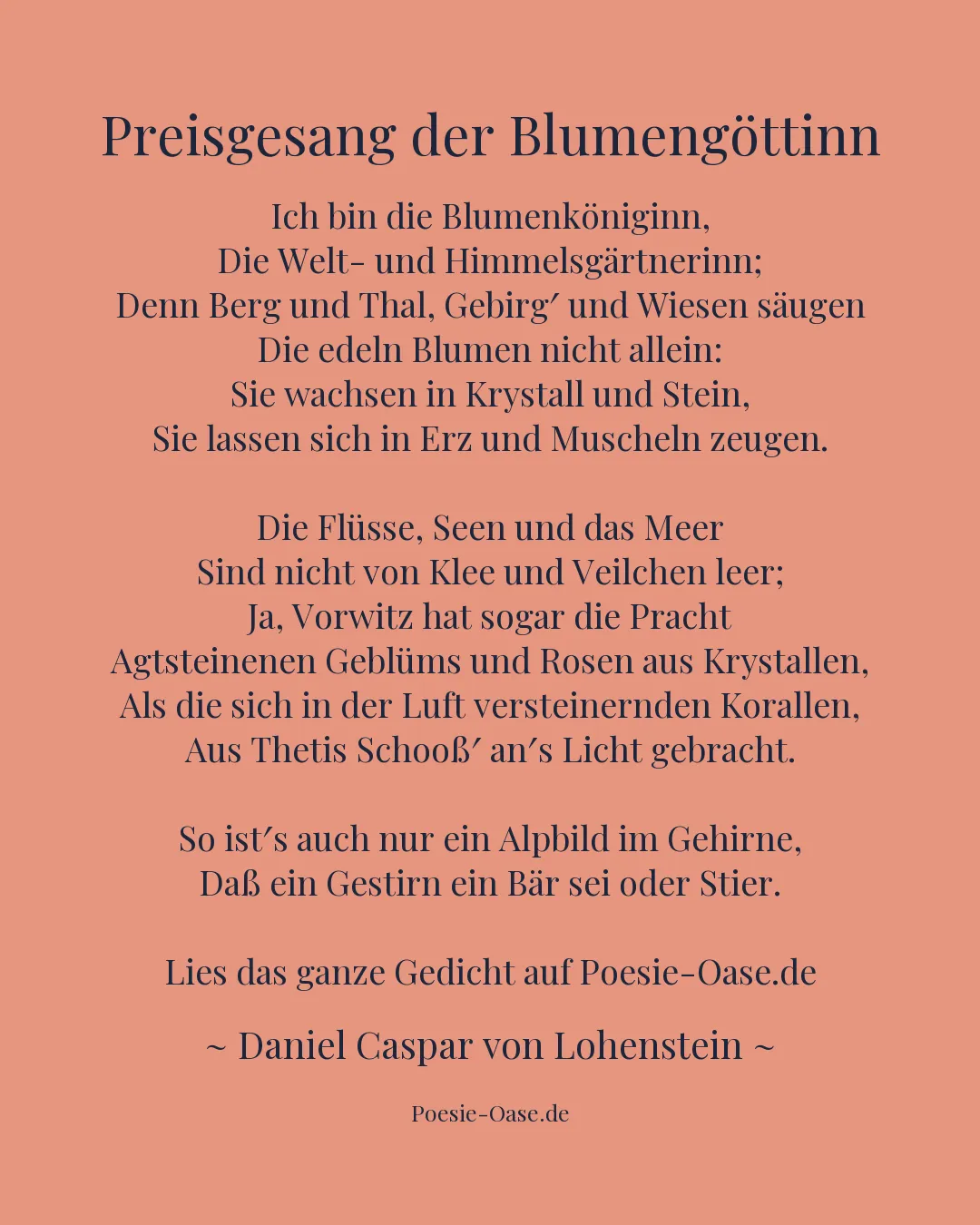 Illustration zu Preisgesang der Blumengöttinn
