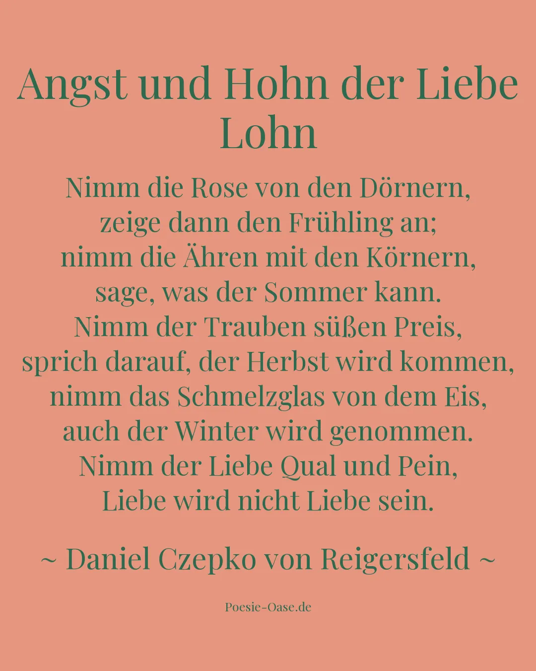 Illustration zu Angst und Hohn der Liebe Lohn