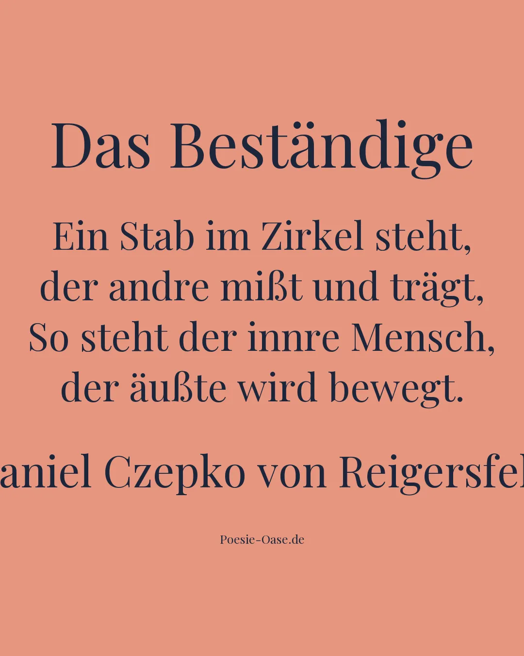 Illustration zu Das Beständige