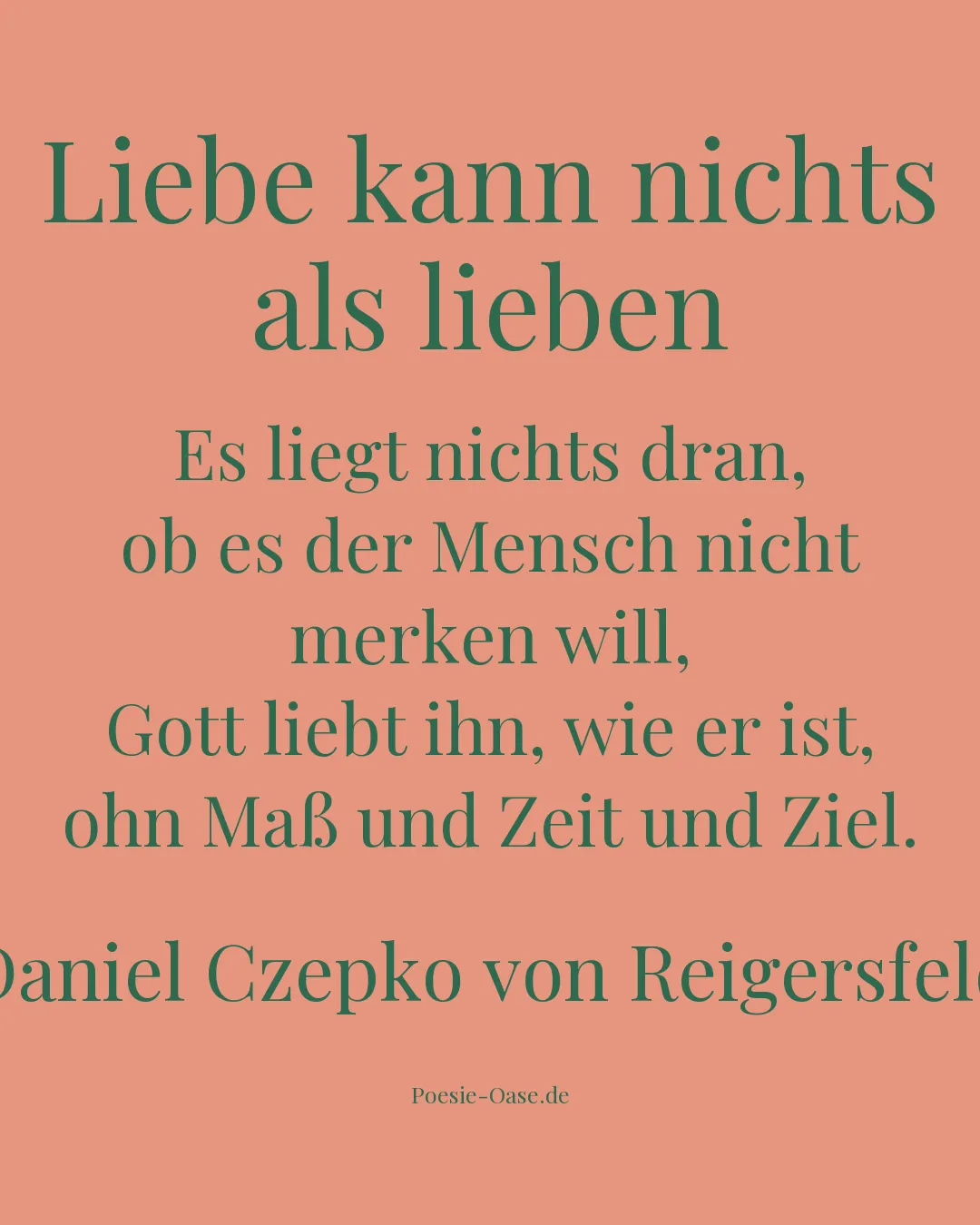 Illustration zu Liebe kann nichts als lieben