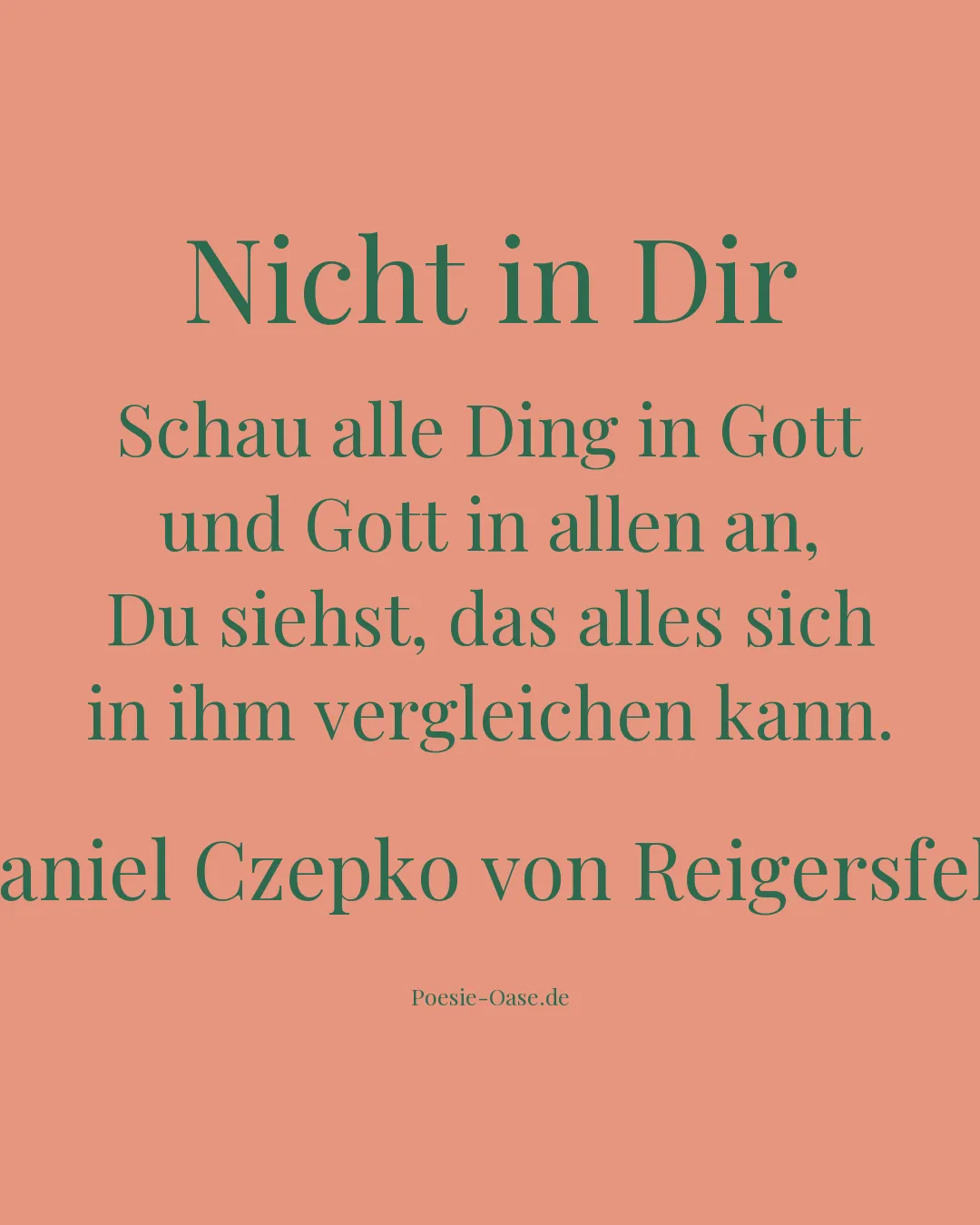 Illustration zu Nicht in Dir