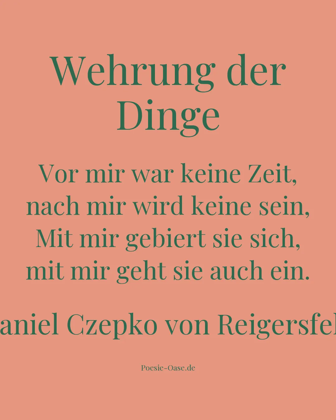 Illustration zu Wehrung der Dinge