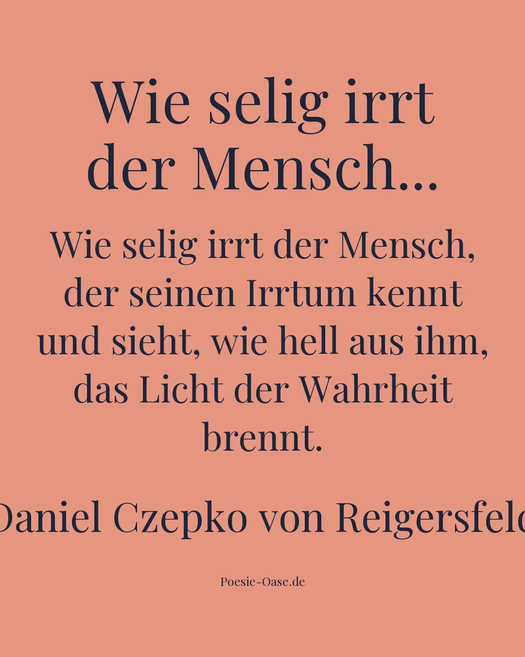 Illustration zu Wie selig irrt der Mensch...