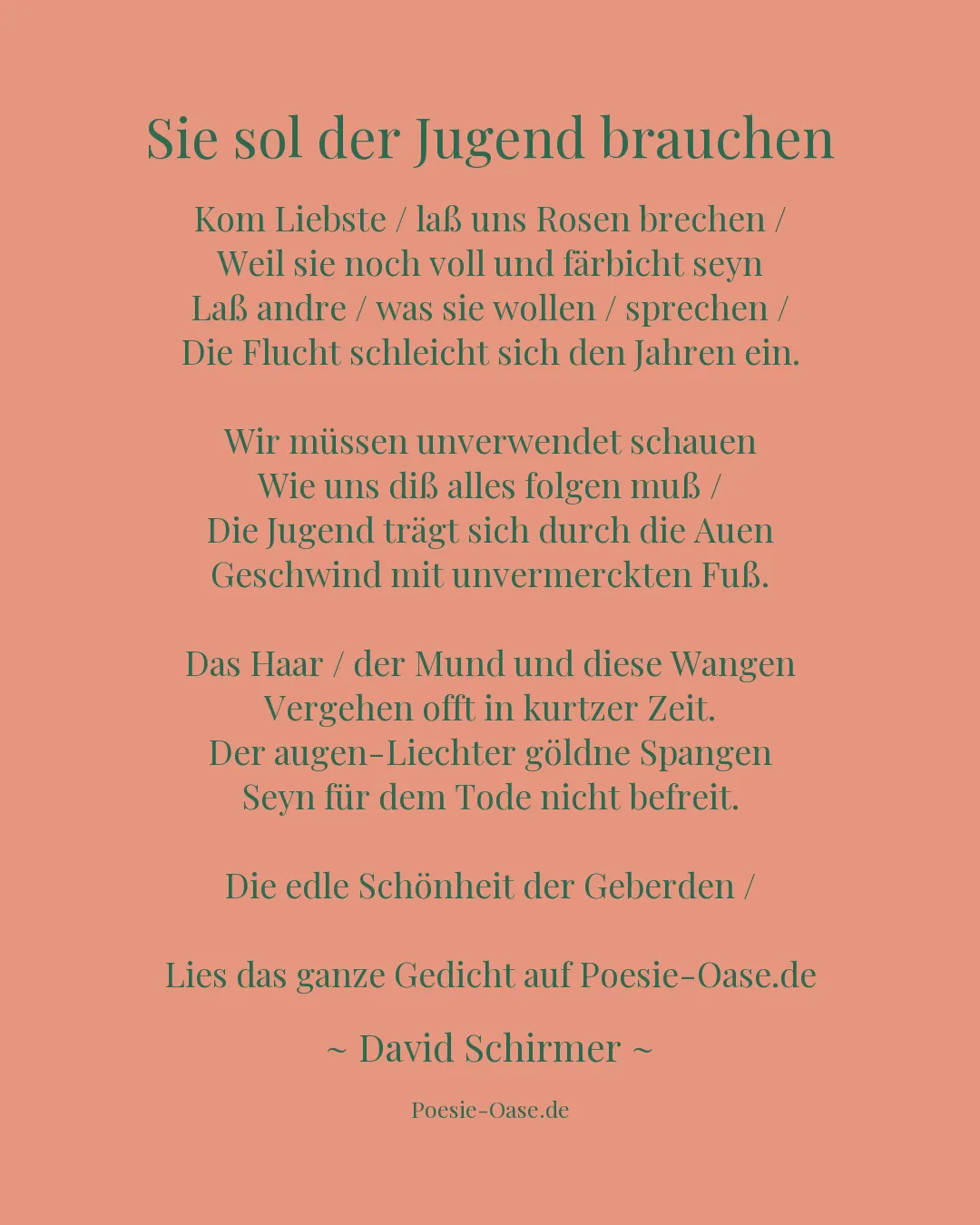 Illustration zu Sie sol der Jugend brauchen