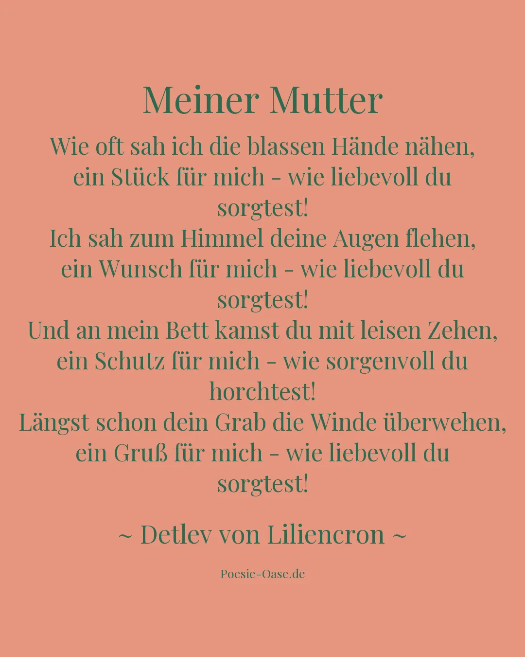 Illustration zu Meiner Mutter