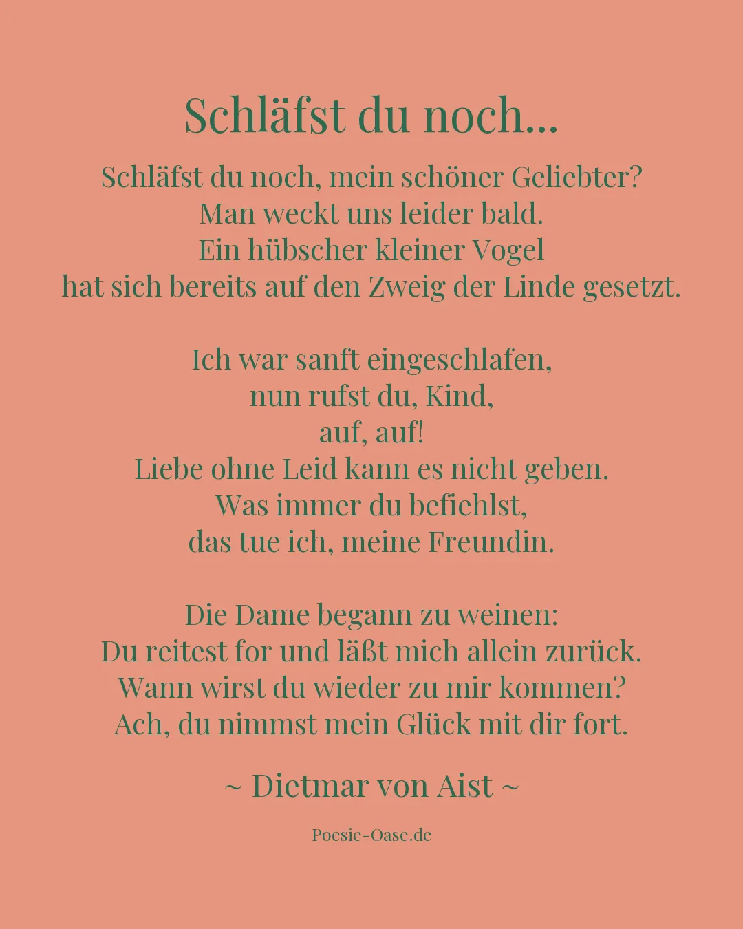 Illustration zu Schläfst du noch...