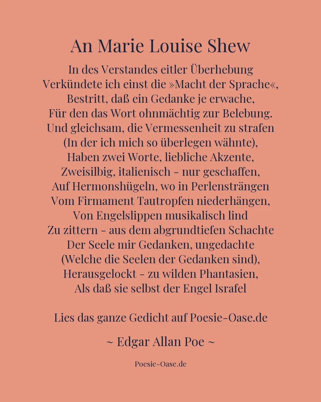Illustration zu An Marie Louise Shew