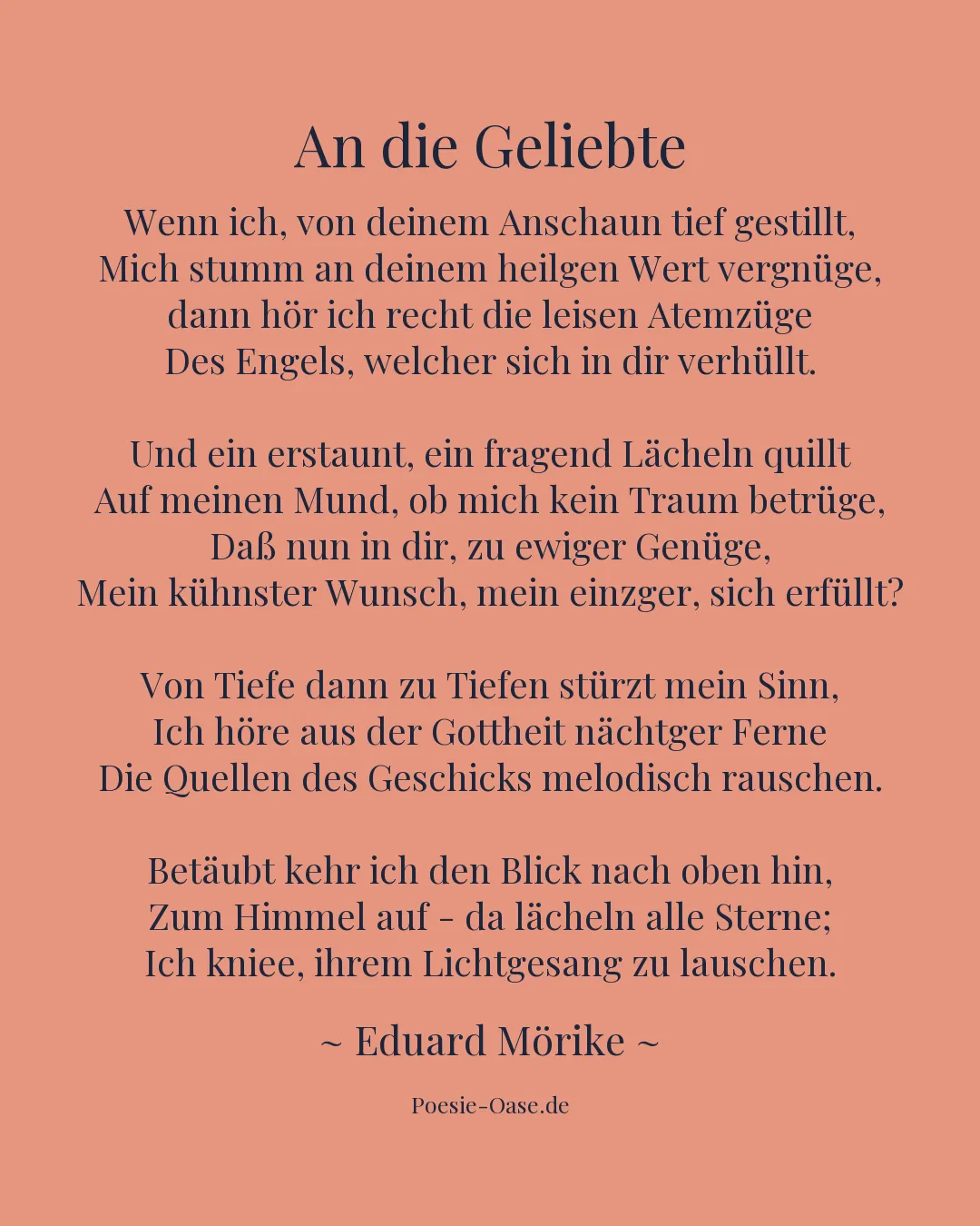 Illustration zu An die Geliebte