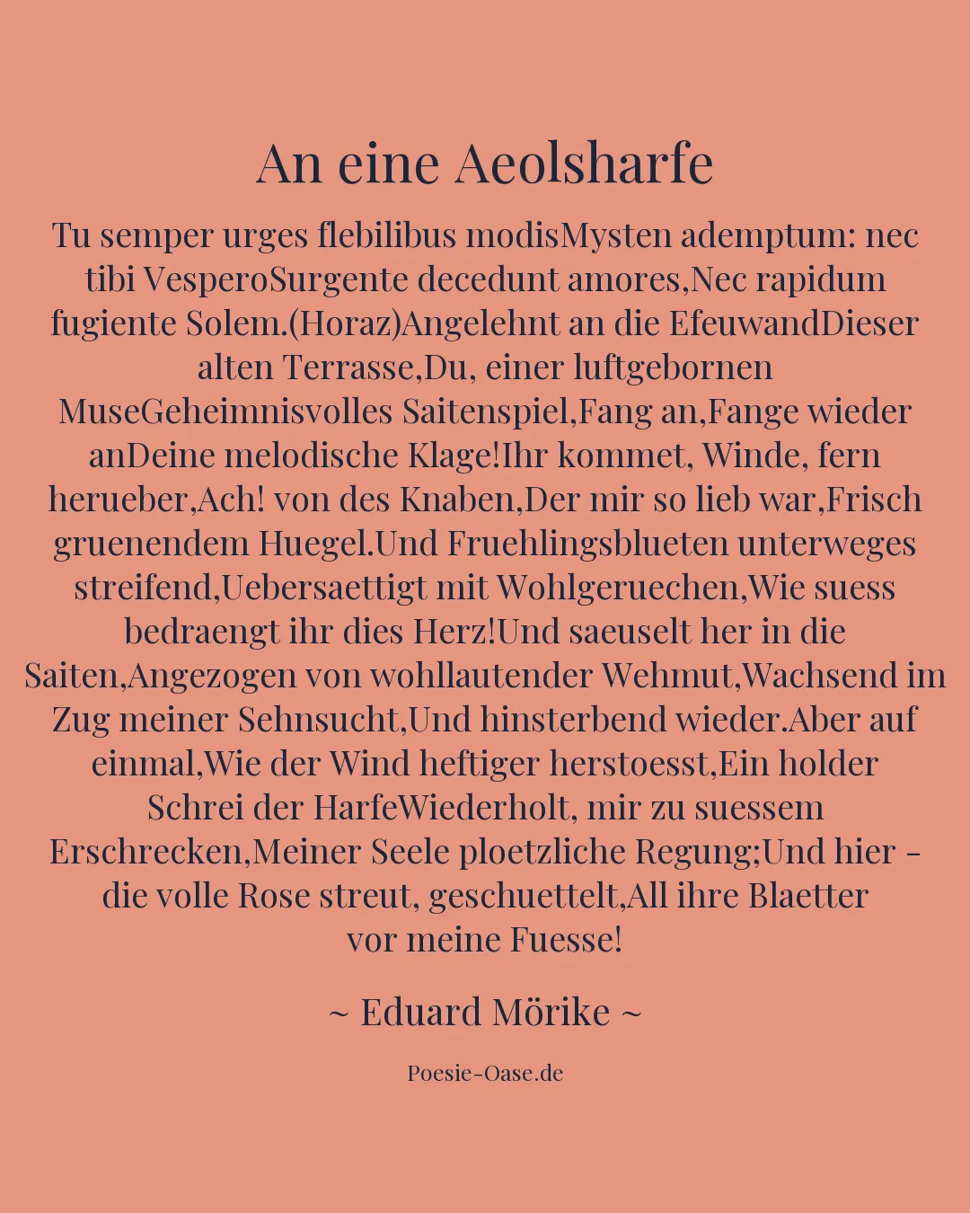 Illustration zu An eine Aeolsharfe