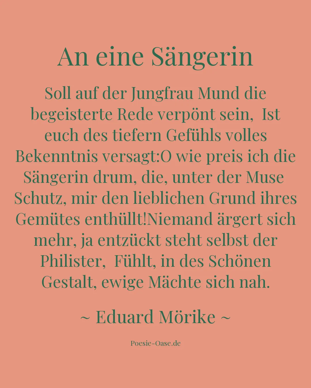 Illustration zu An eine Sängerin