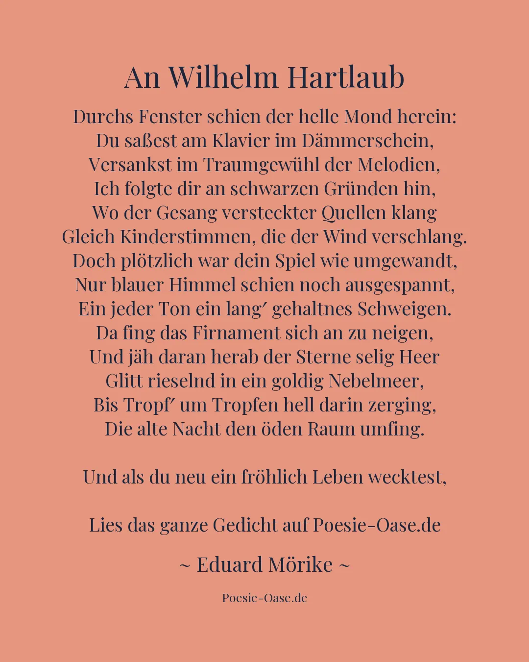 Illustration zu An Wilhelm Hartlaub