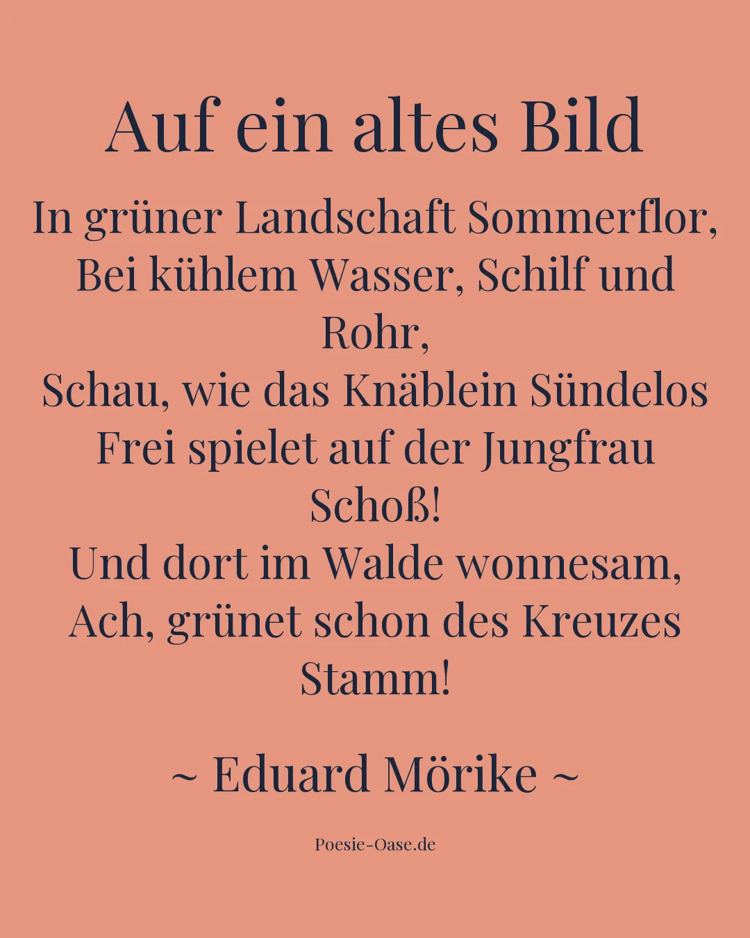 Illustration zu Auf ein altes Bild
