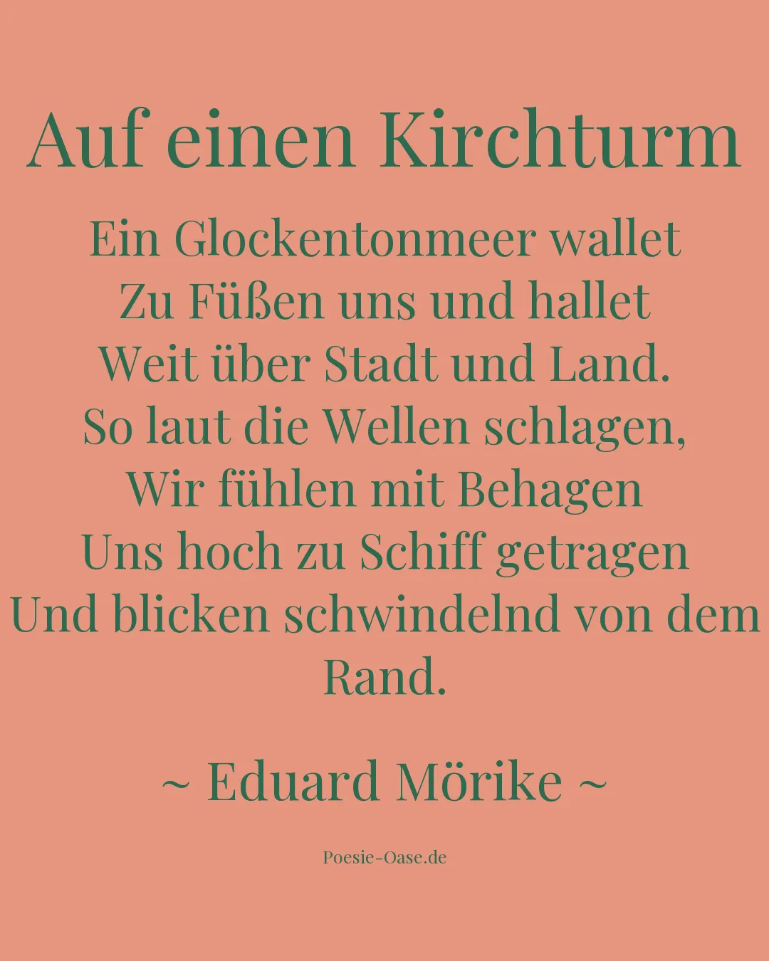 Illustration zu Auf einen Kirchturm