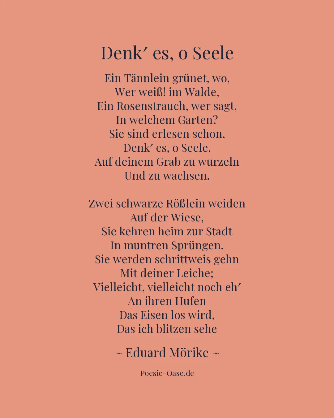 Illustration zu Denk′ es, o Seele