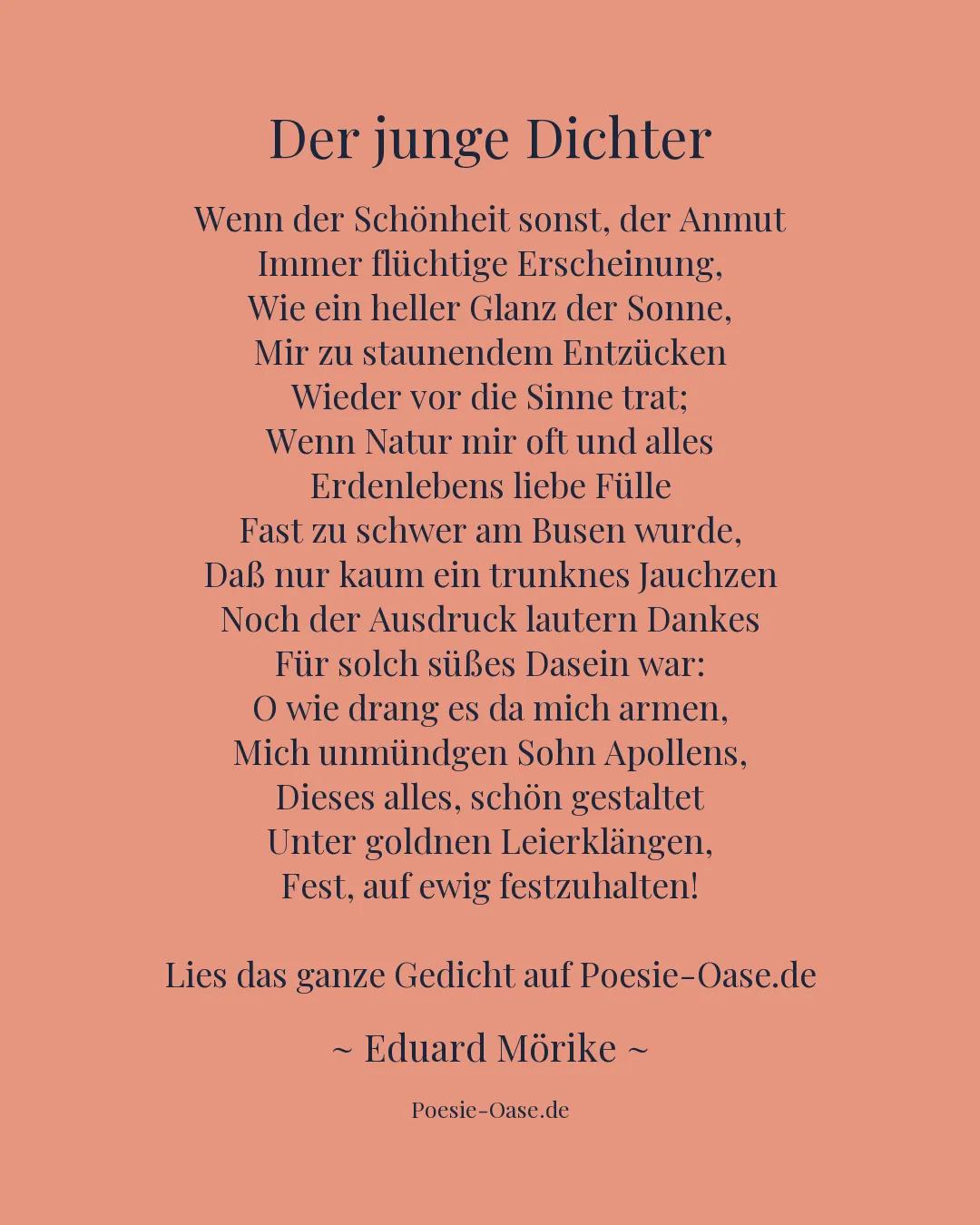 Illustration zu Der junge Dichter