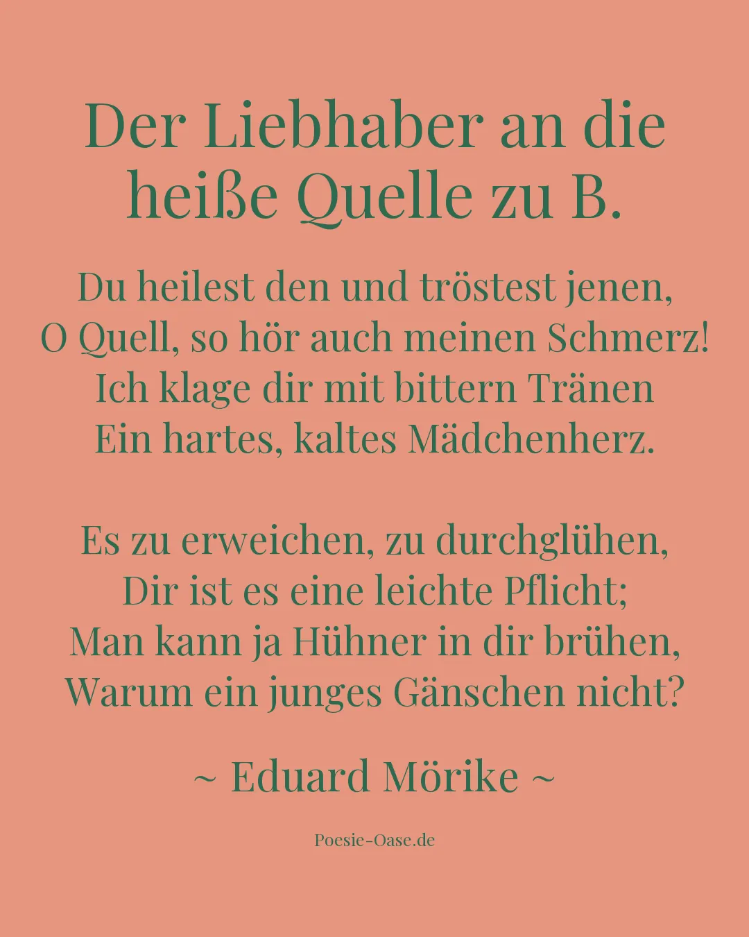 Illustration zu Der Liebhaber an die heiße Quelle zu B.