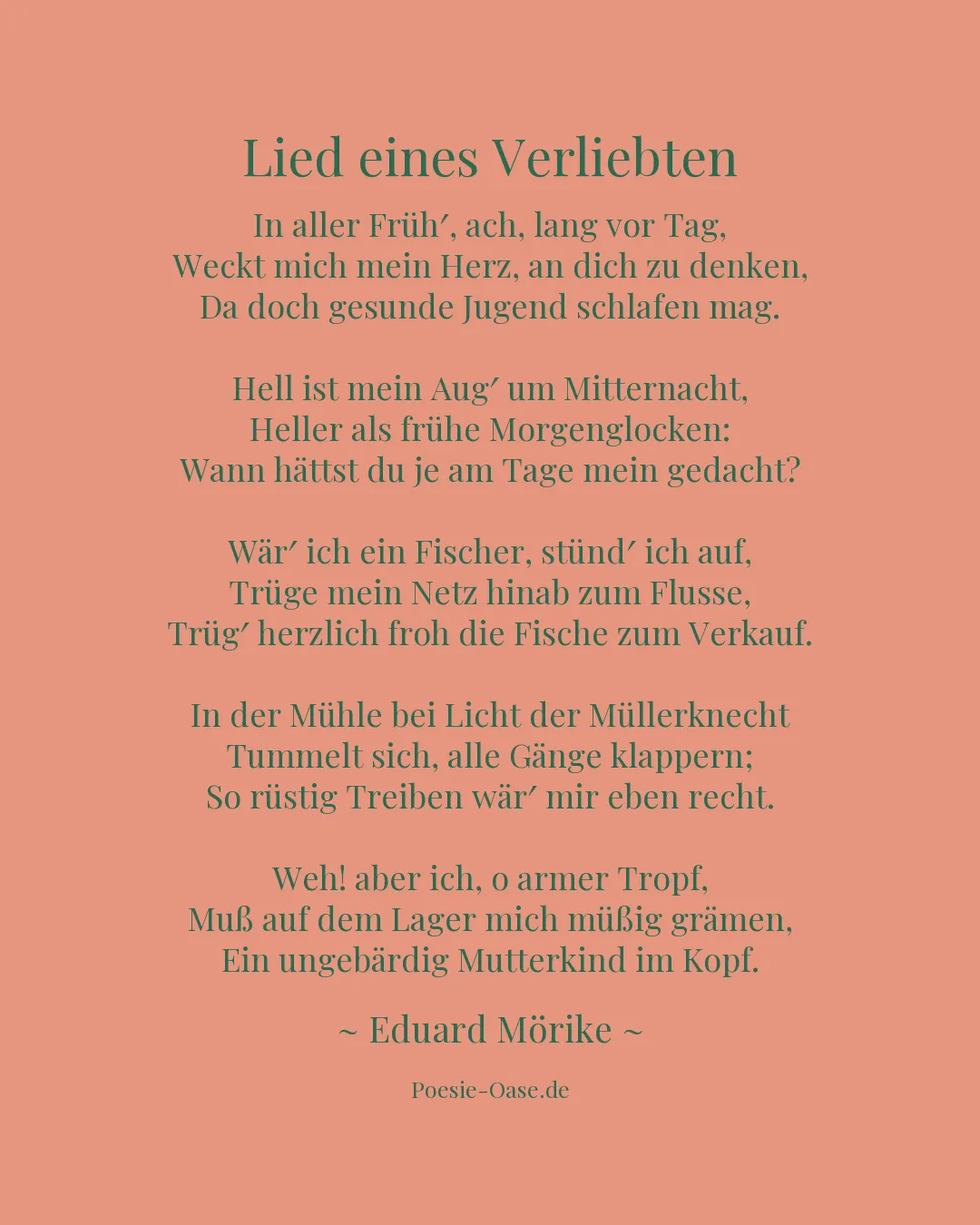 Illustration zu Lied eines Verliebten