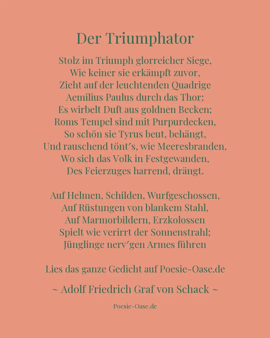 Illustration zu Der Triumphator