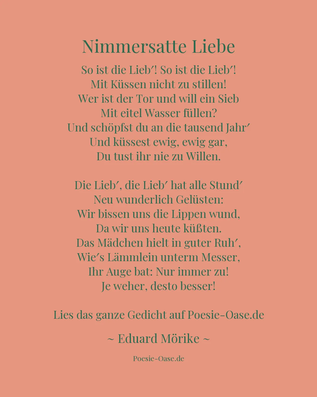 Illustration zu Nimmersatte Liebe