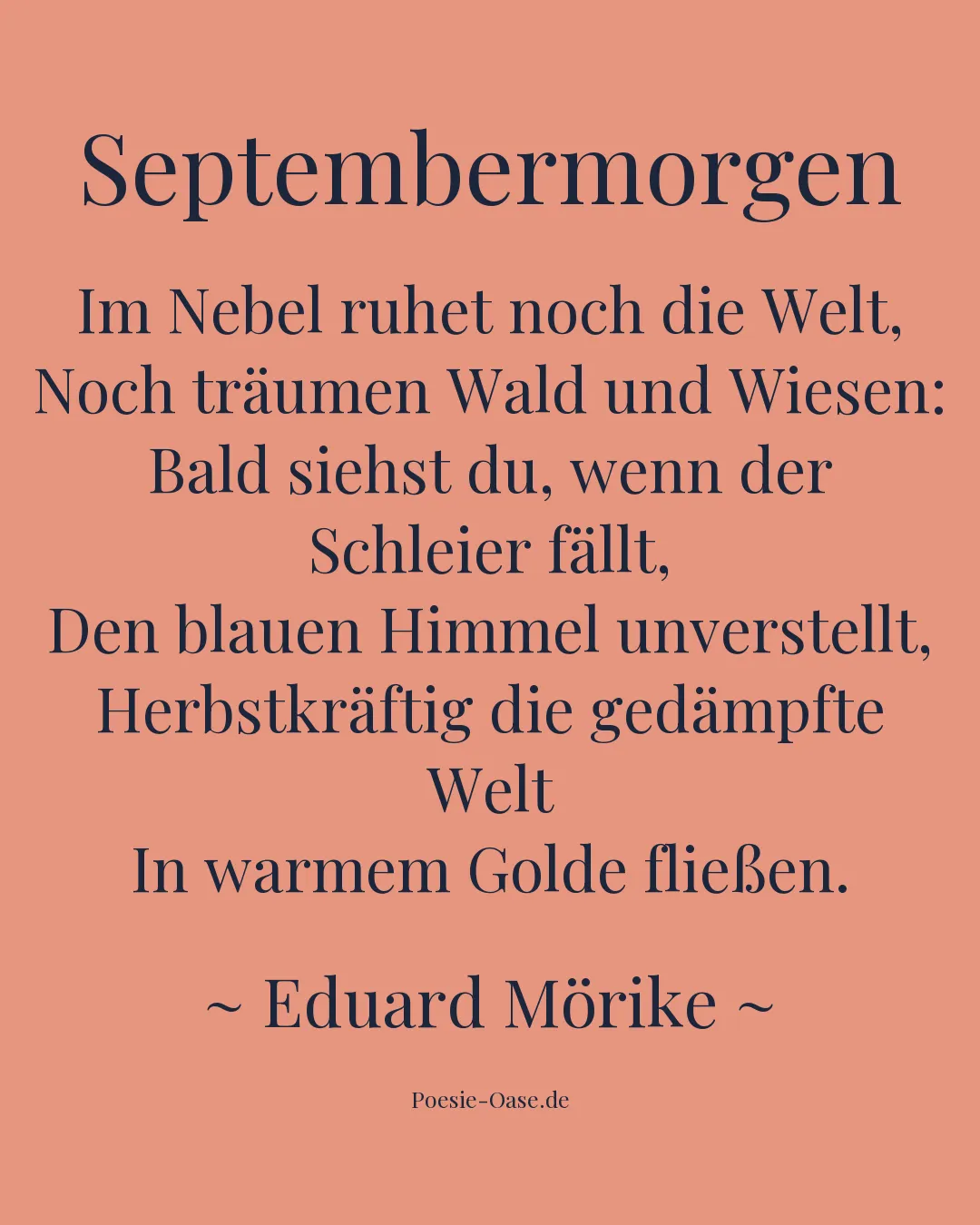 Illustration zu Septembermorgen