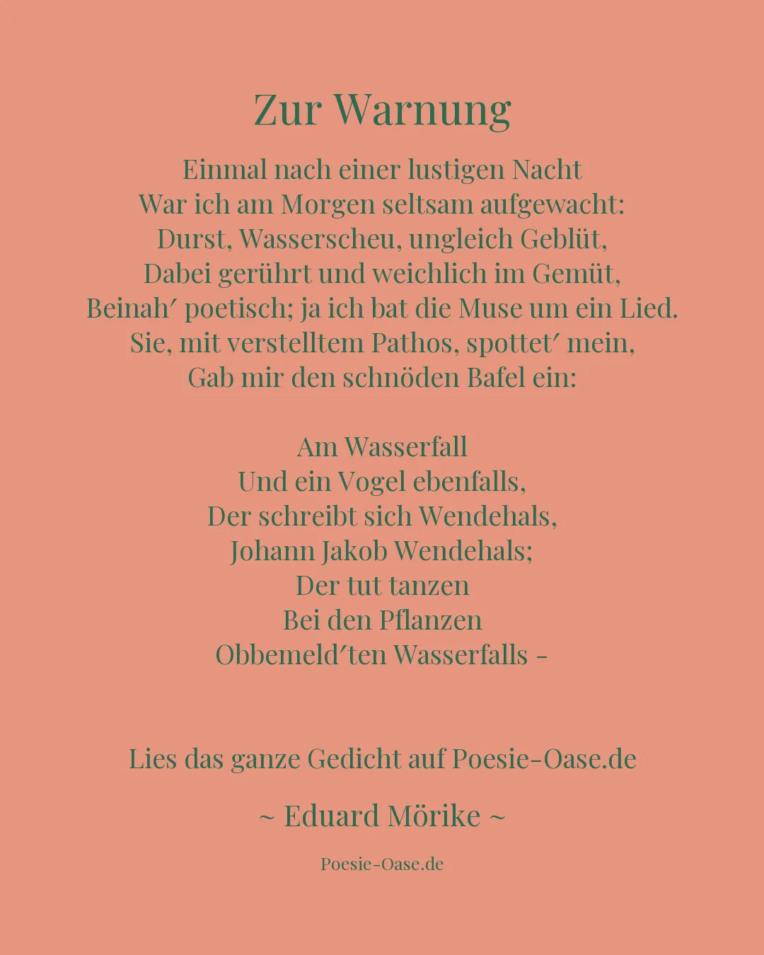 Illustration zu Zur Warnung