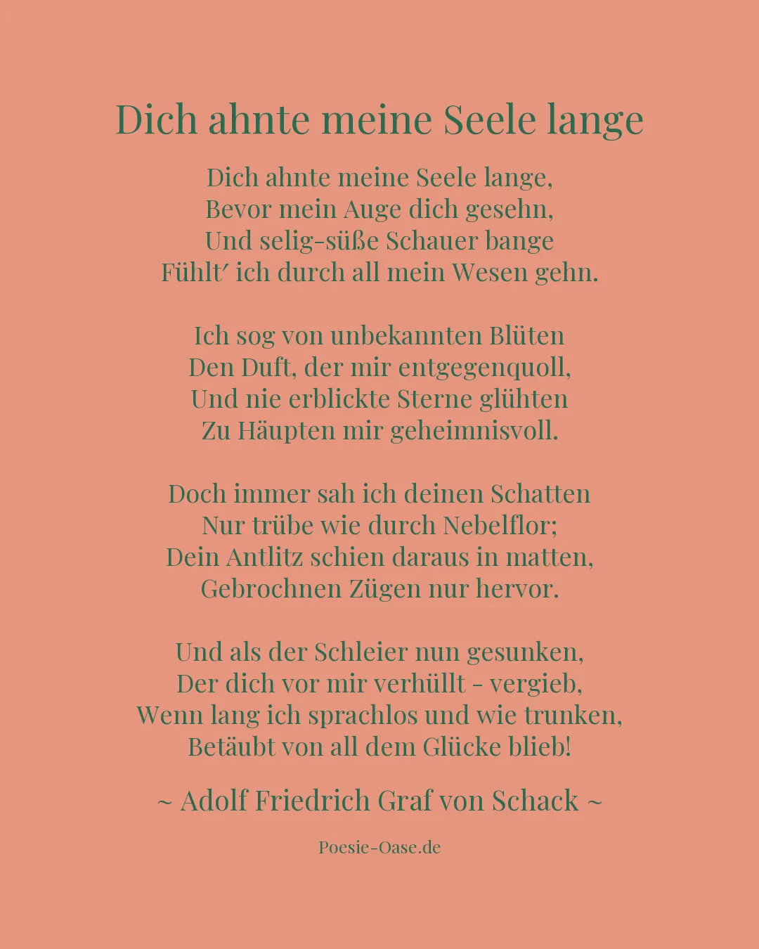 Illustration zu Dich ahnte meine Seele lange