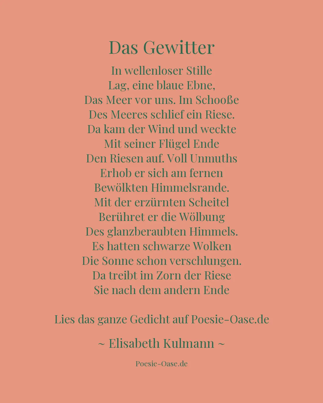 Illustration zu Das Gewitter