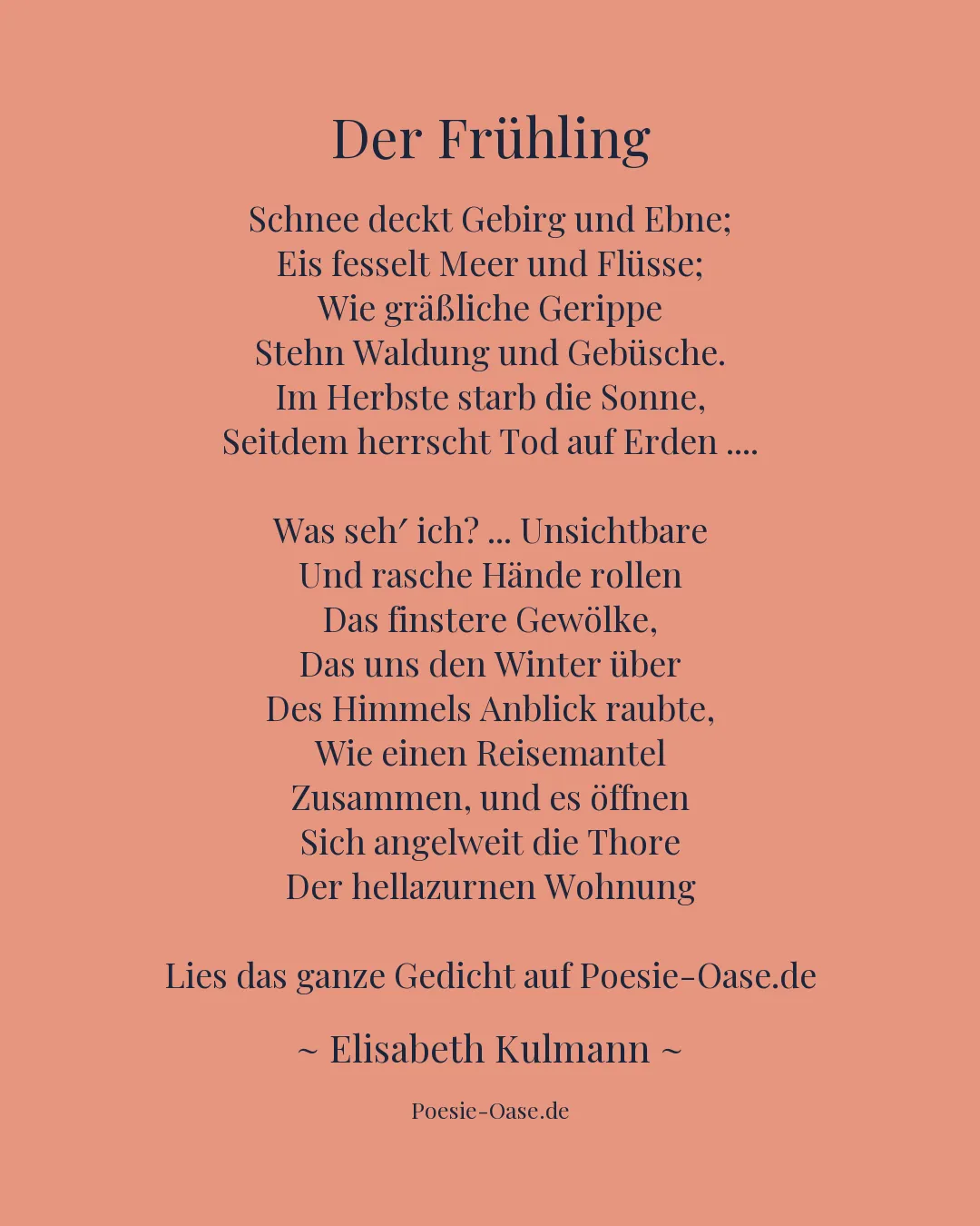 Illustration zu Der Frühling