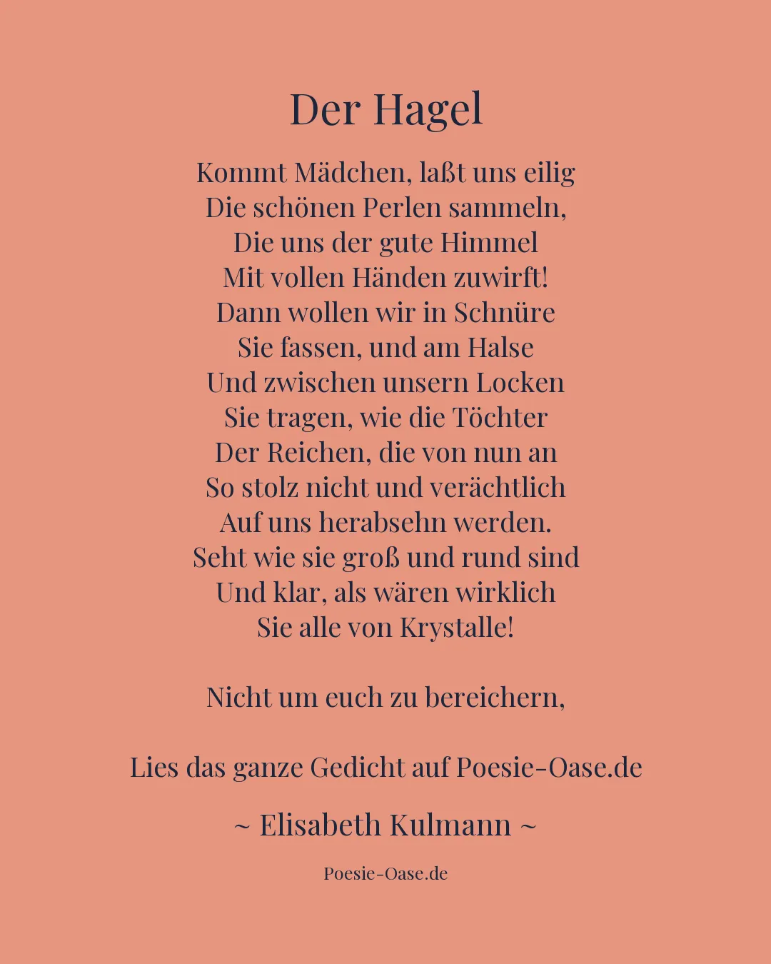 Illustration zu Der Hagel