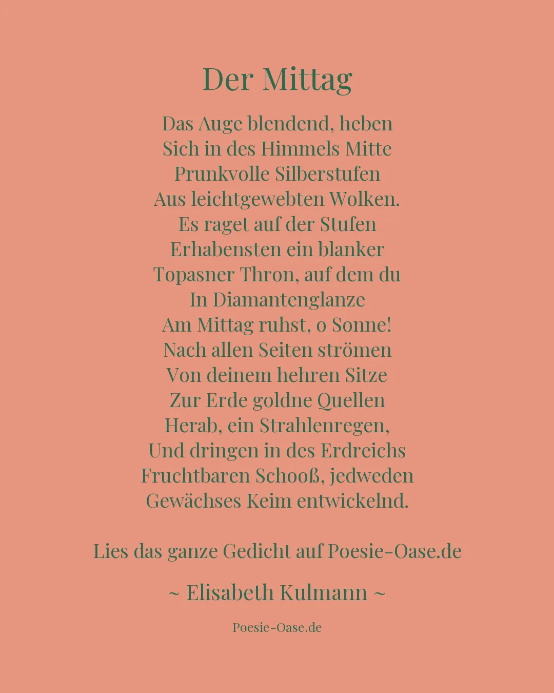 Illustration zu Der Mittag