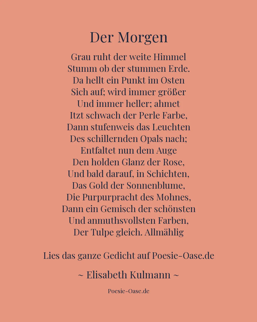 Illustration zu Der Morgen